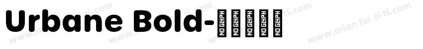 Urbane Bold字体转换
